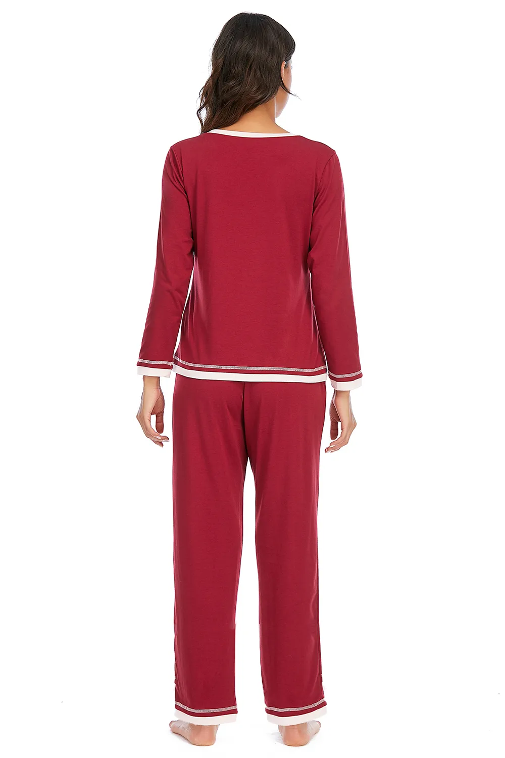 V-Neck Top and Pants Lounge Set, image 5