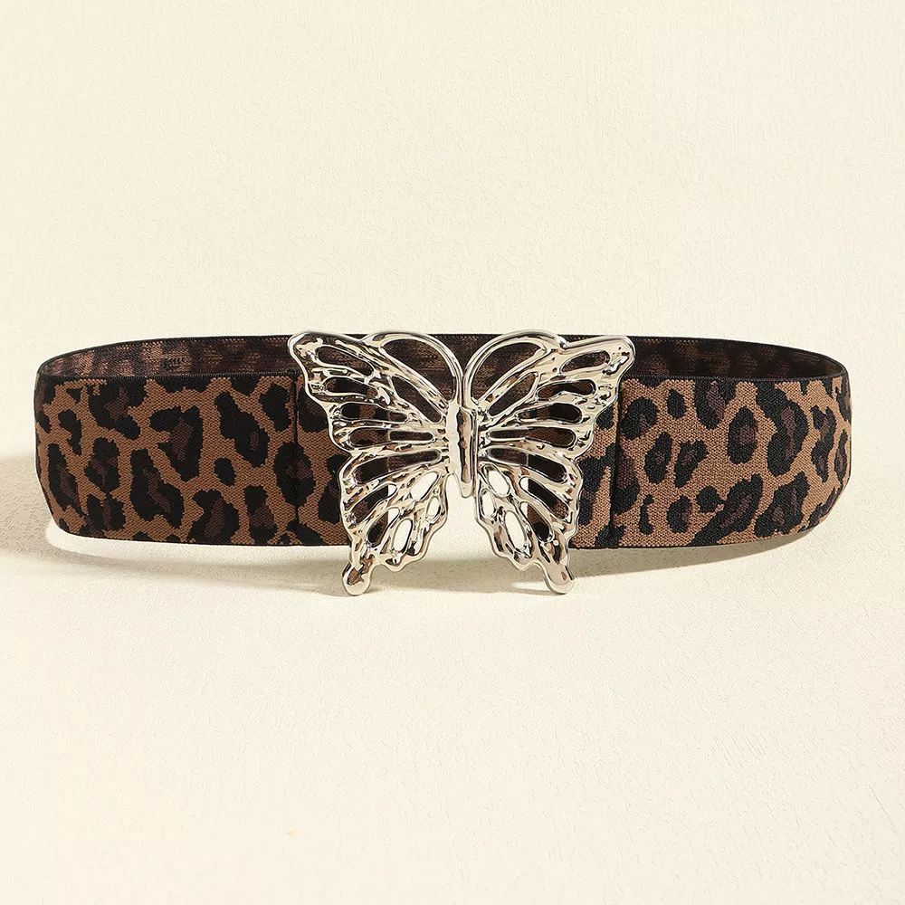 Butterfly Alloy Buckle Elastic Belt, image 9