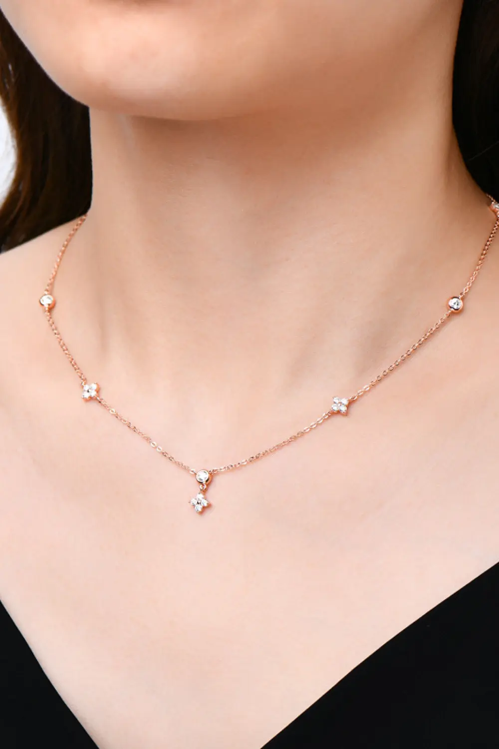 Moissanite 925 Sterling Silver Necklace, image 7