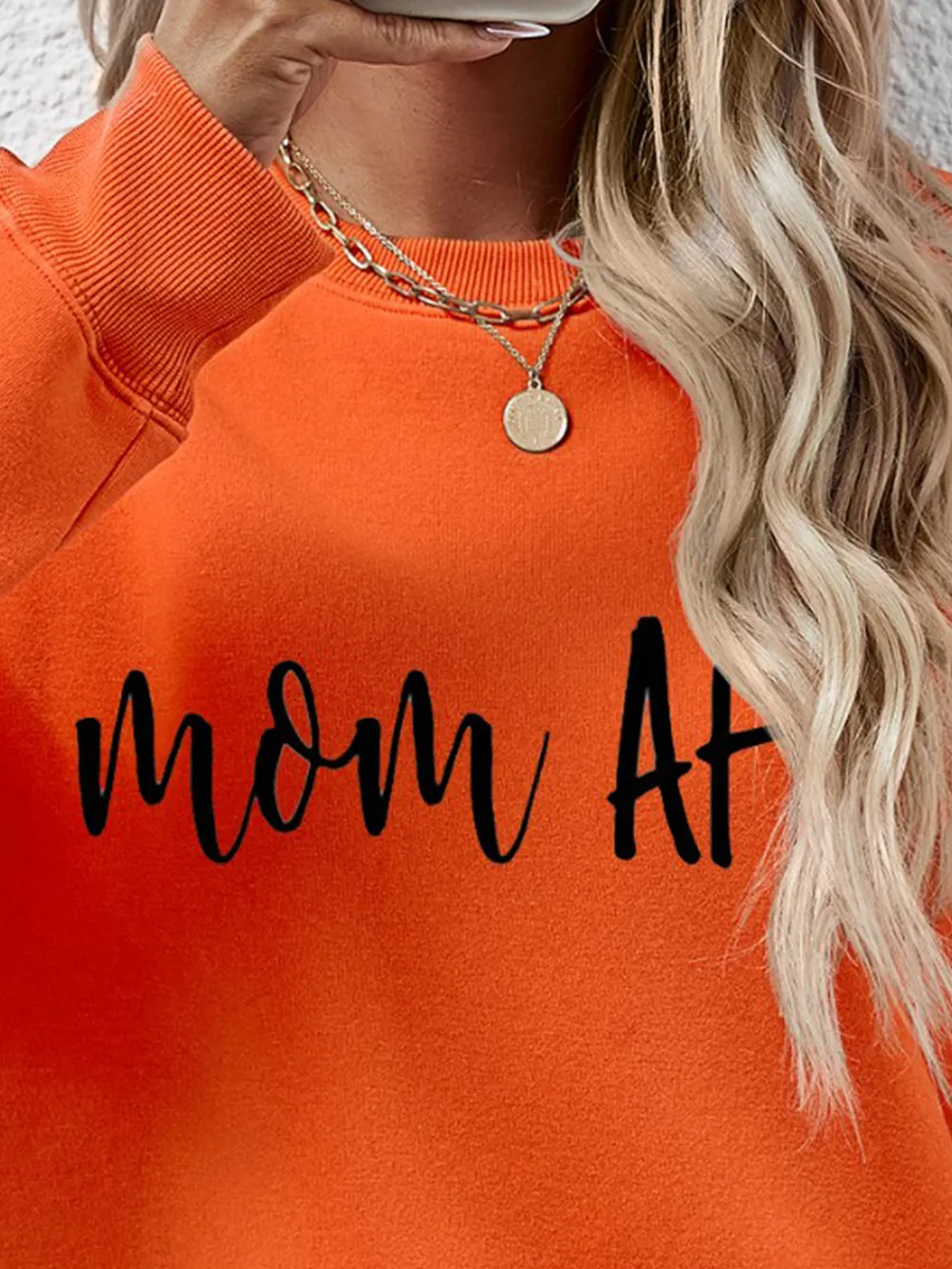 Letter Graphic Dropped Shoulder Sweatshirt, image 26