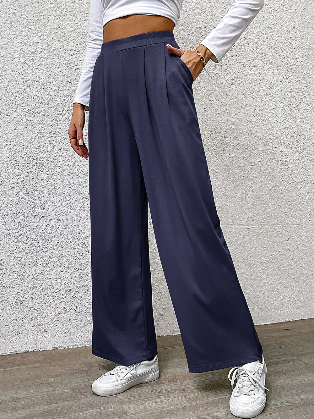 High Waist Straight Pants, image 5