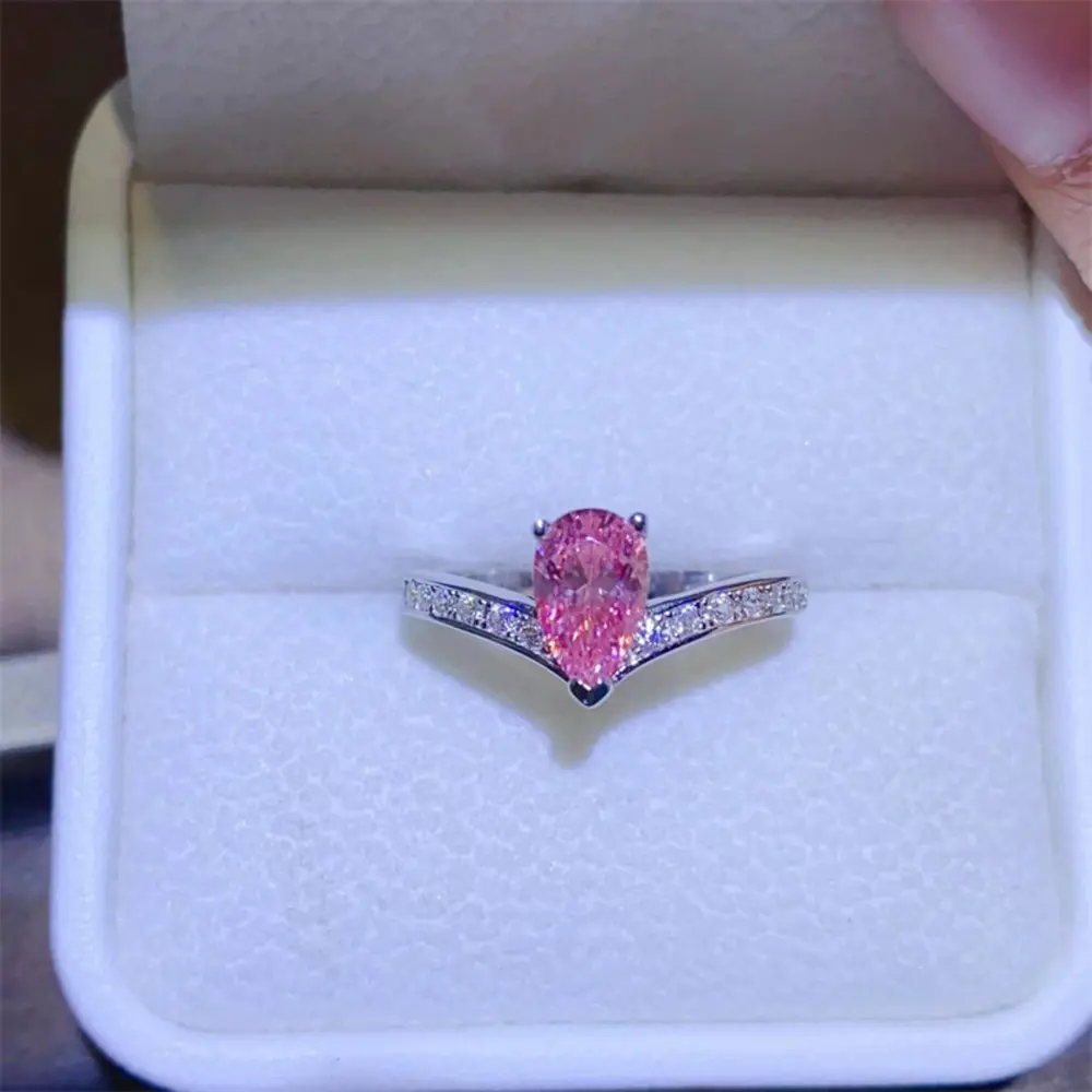 1 Carat Moissanite 925 Sterling Silver Ring, image 3