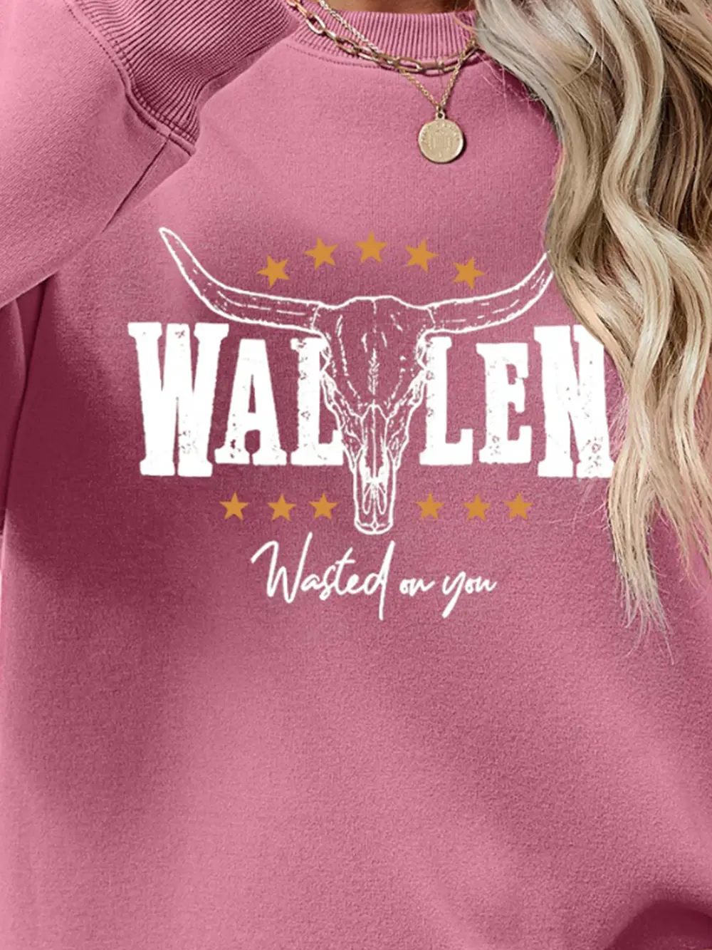 Graphic Round Neck Dropped Shoulder Sweatshirt, image 9