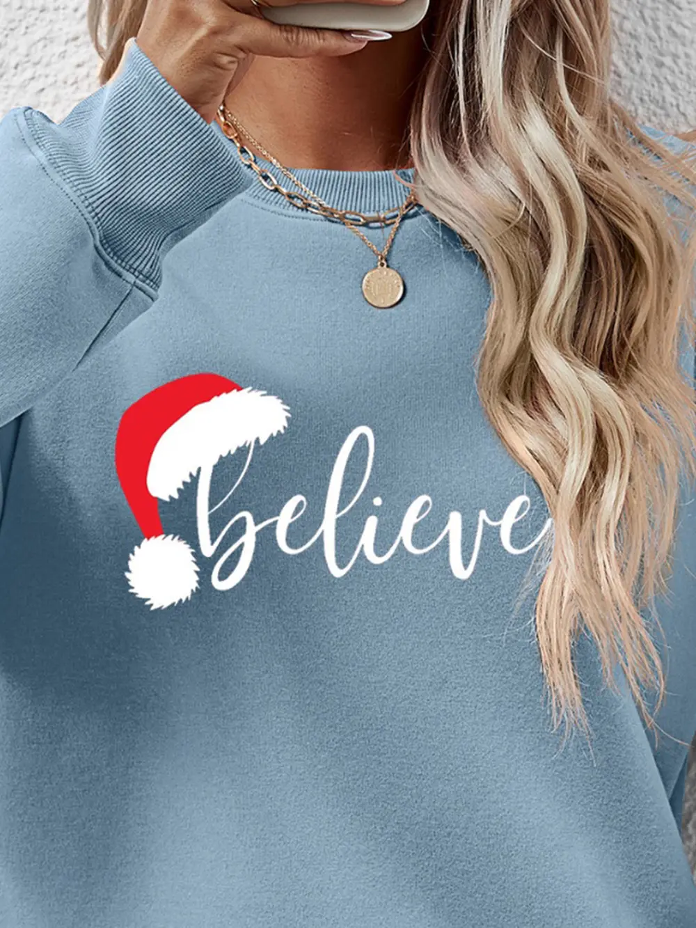 BELIEVE Graphic Long Sleeve Sweatshirt, image 12