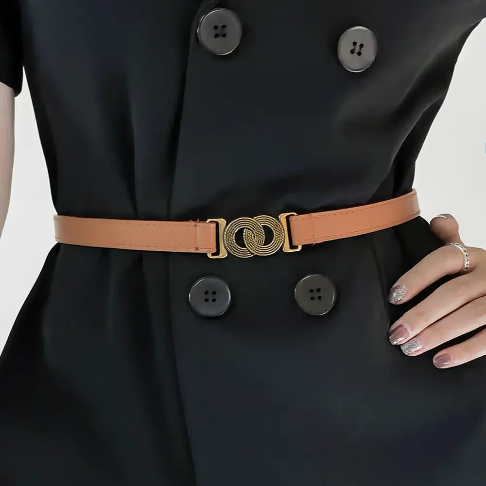 Alloy Buckle PU Belt, image 5
