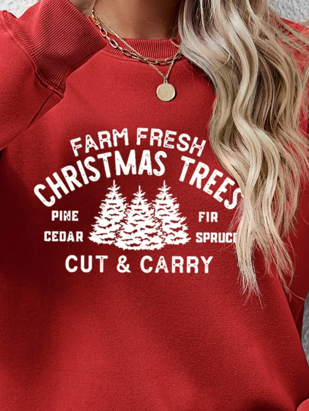 Round Neck Graphic Long Sleeve Sweatshirt, image 11