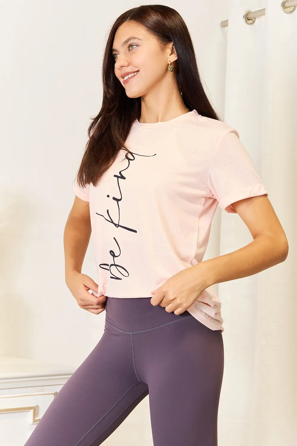 BE KIND Graphic Round Neck T-Shirt, image 5