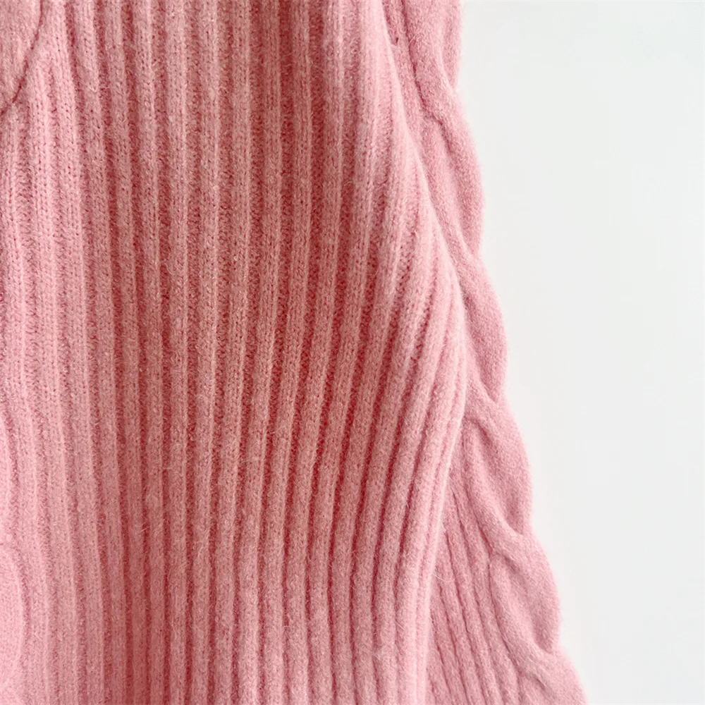 Ribbed Half Zip Long Sleeve Sweater, image 4