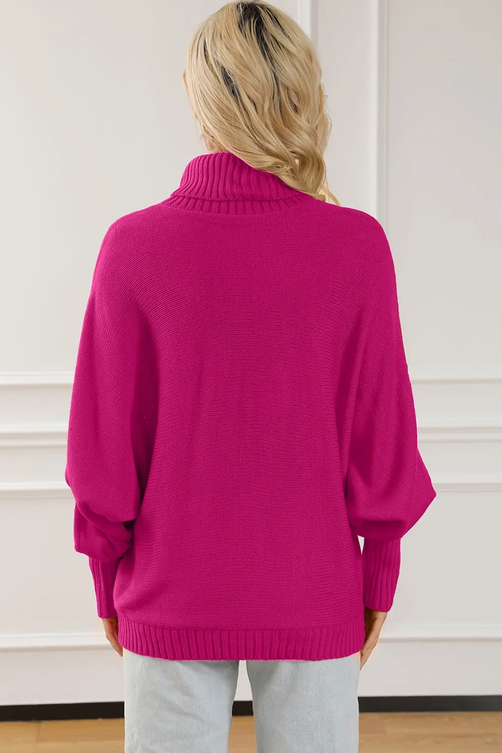 Merry Letter Embroidered High Neck Sweater, image 7