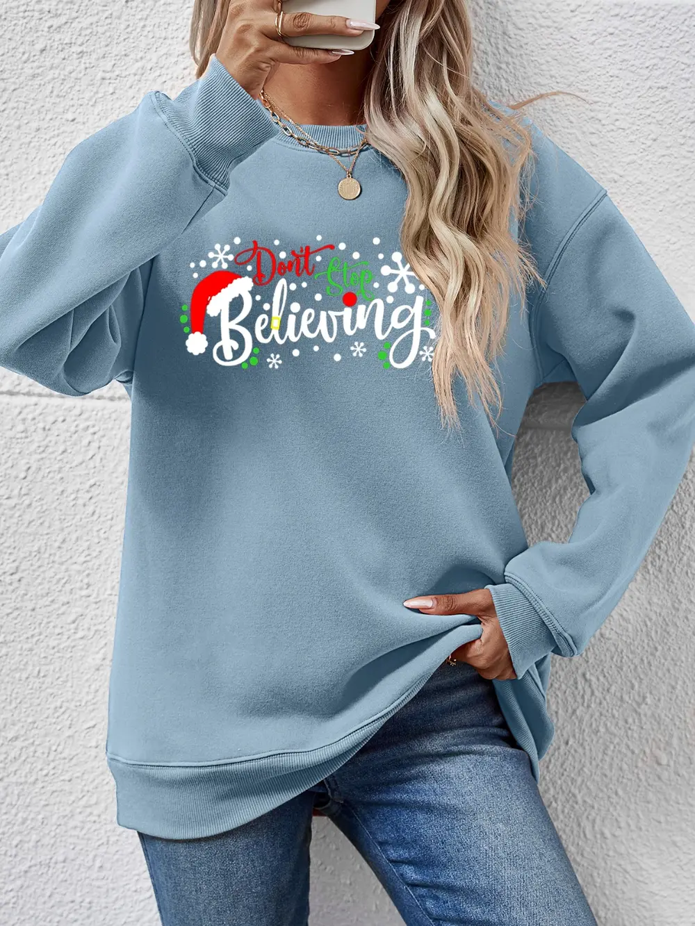 Letter Graphic Long Sleeve Sweatshirt, image 8