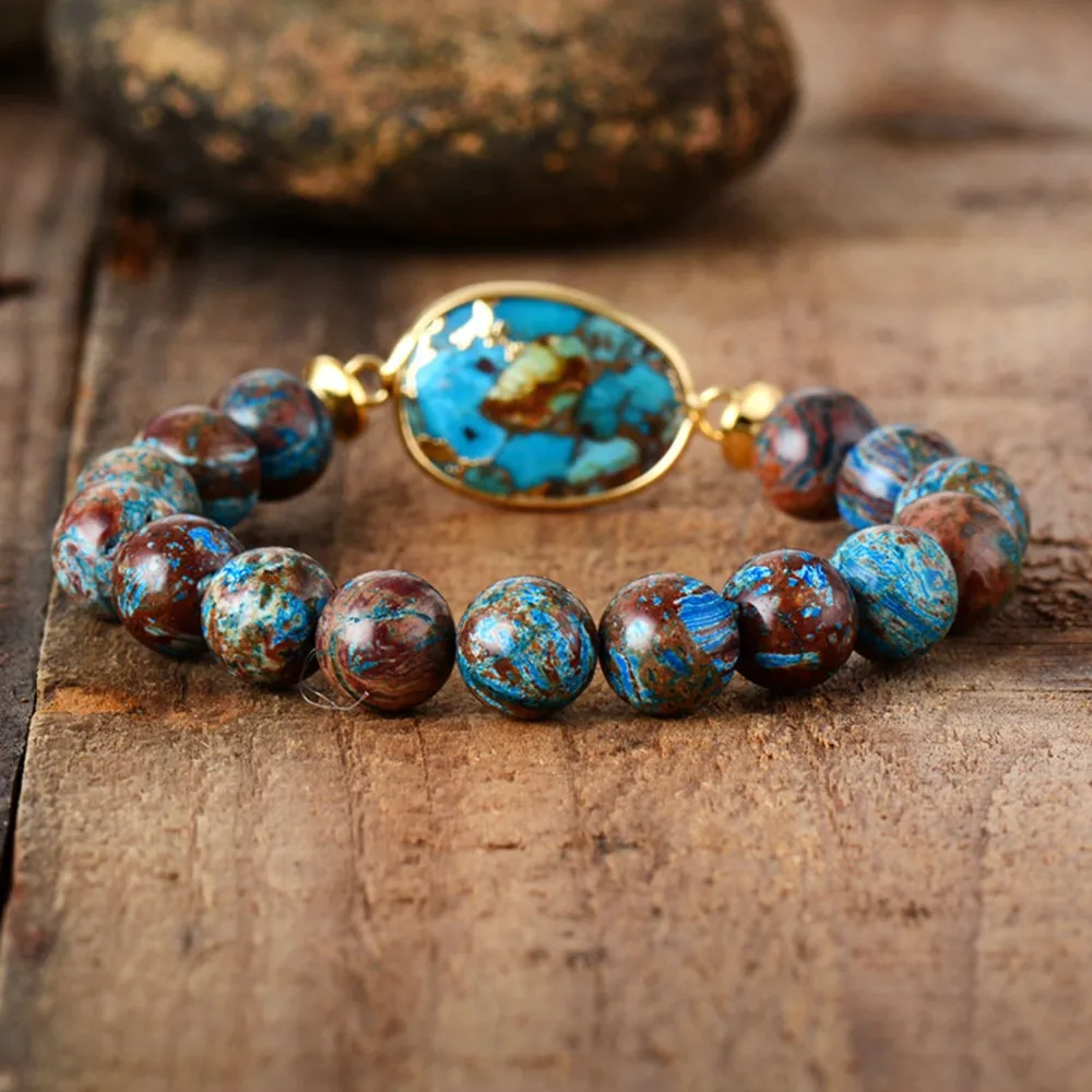 Natural Stone Beaded Bracelet, image 3