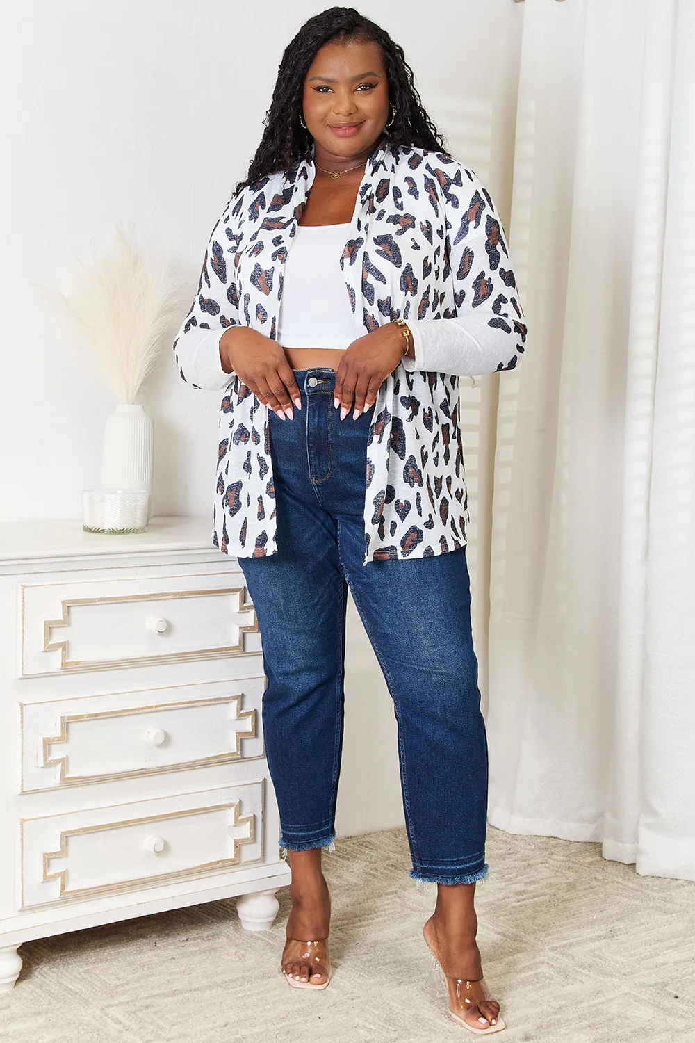 Leopard Long Sleeve Cardigan, image 4