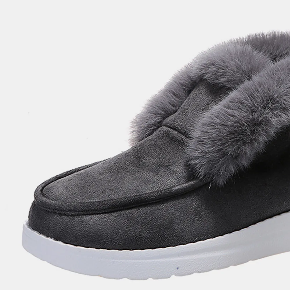 Furry Suede Snow Boots, image 7