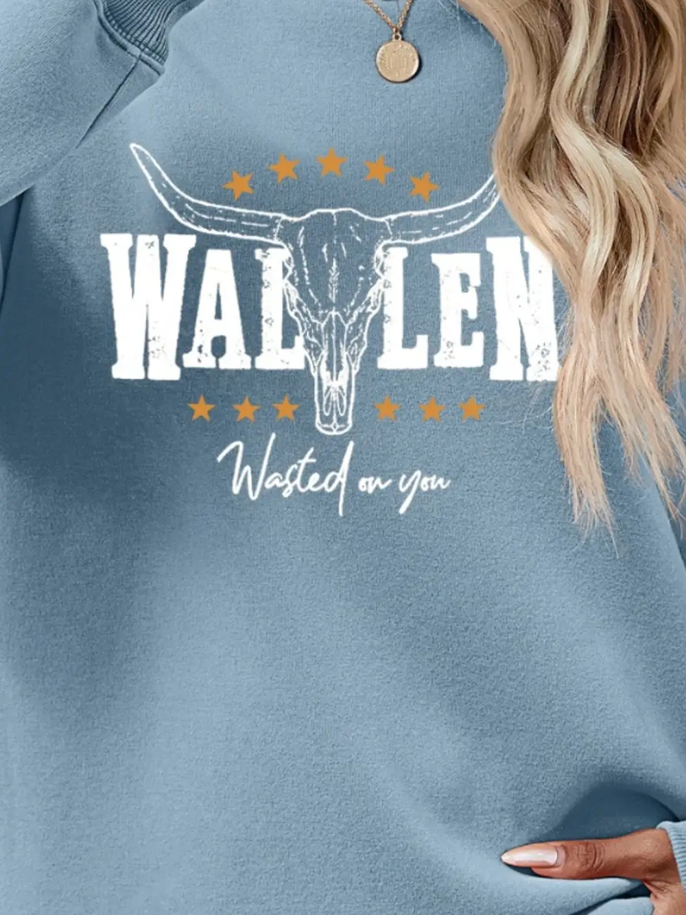 Graphic Round Neck Dropped Shoulder Sweatshirt, image 23