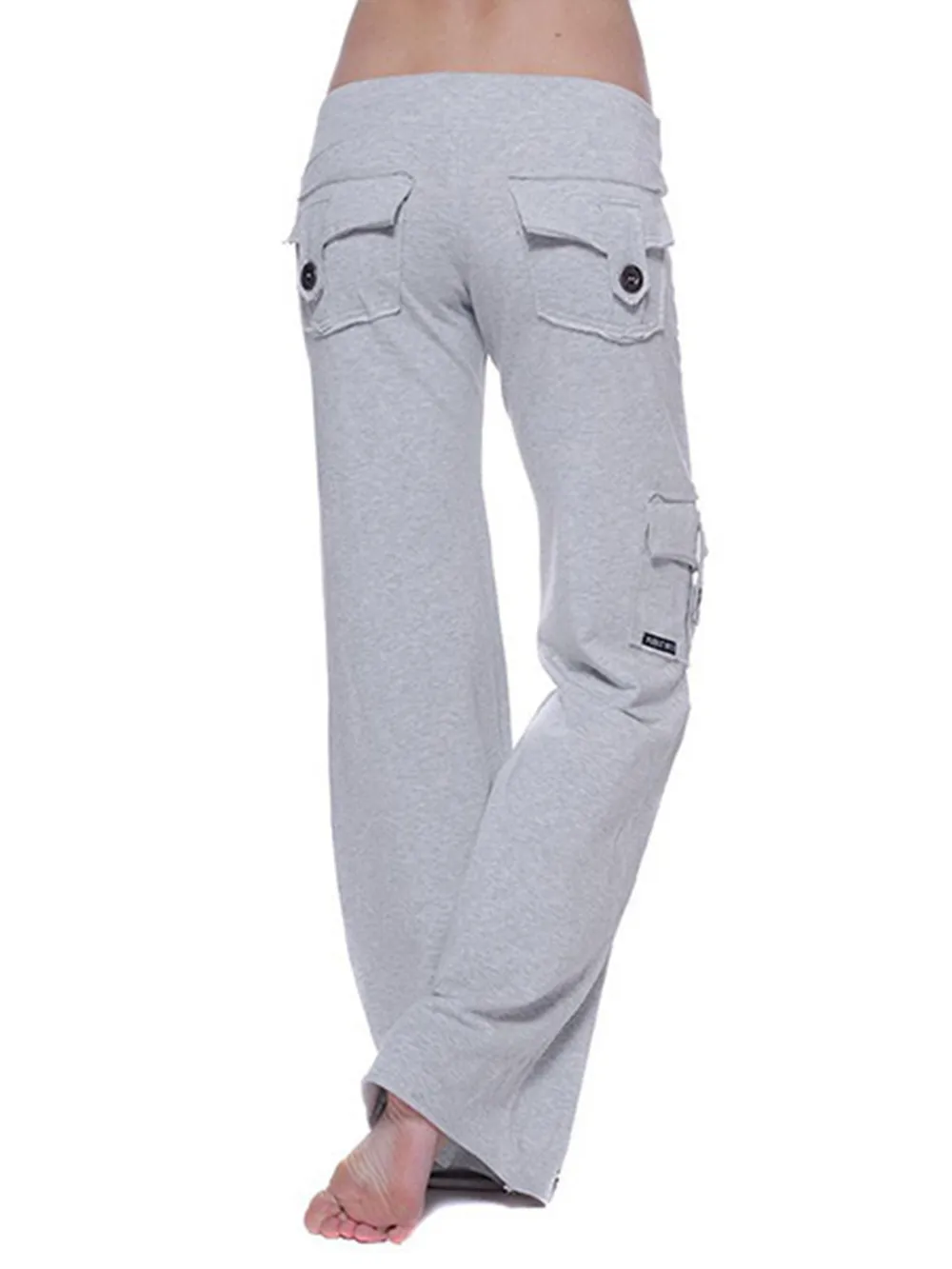 Mid Waist Pants with Pockets, image 22