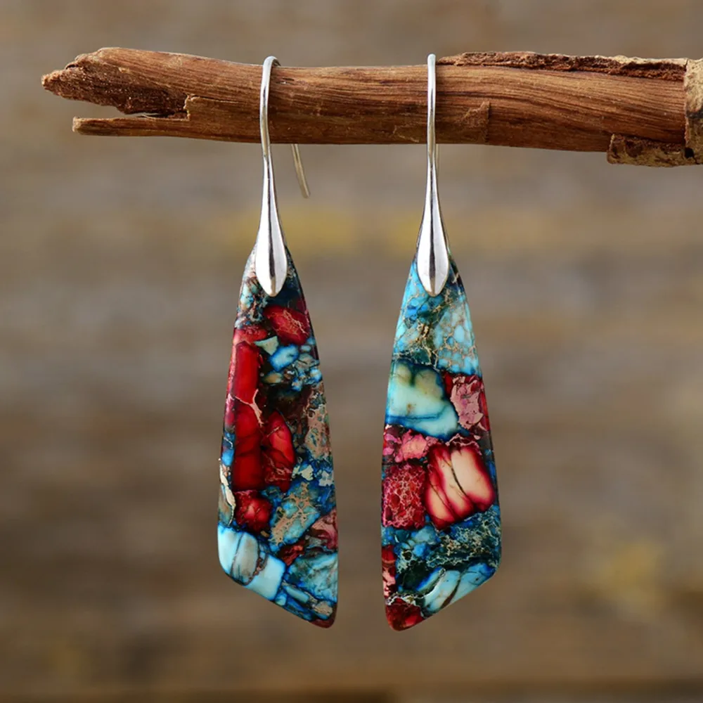 Geometrical Shape Dangle Earrings, image 4