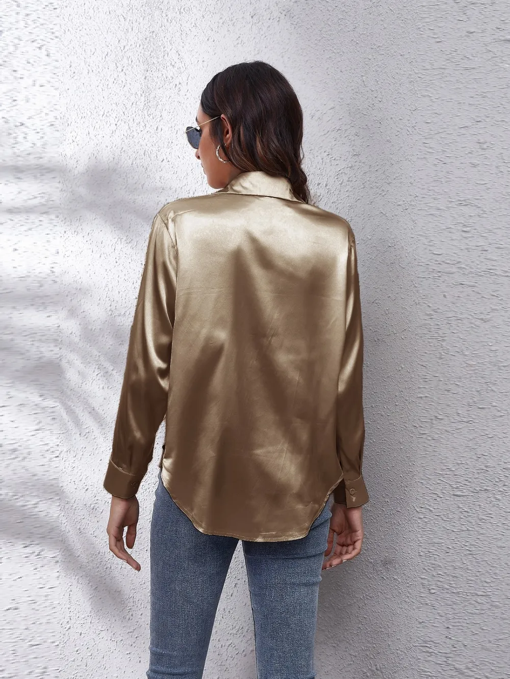 Button Up Collared Neck Long Sleeve Shirt, image 12