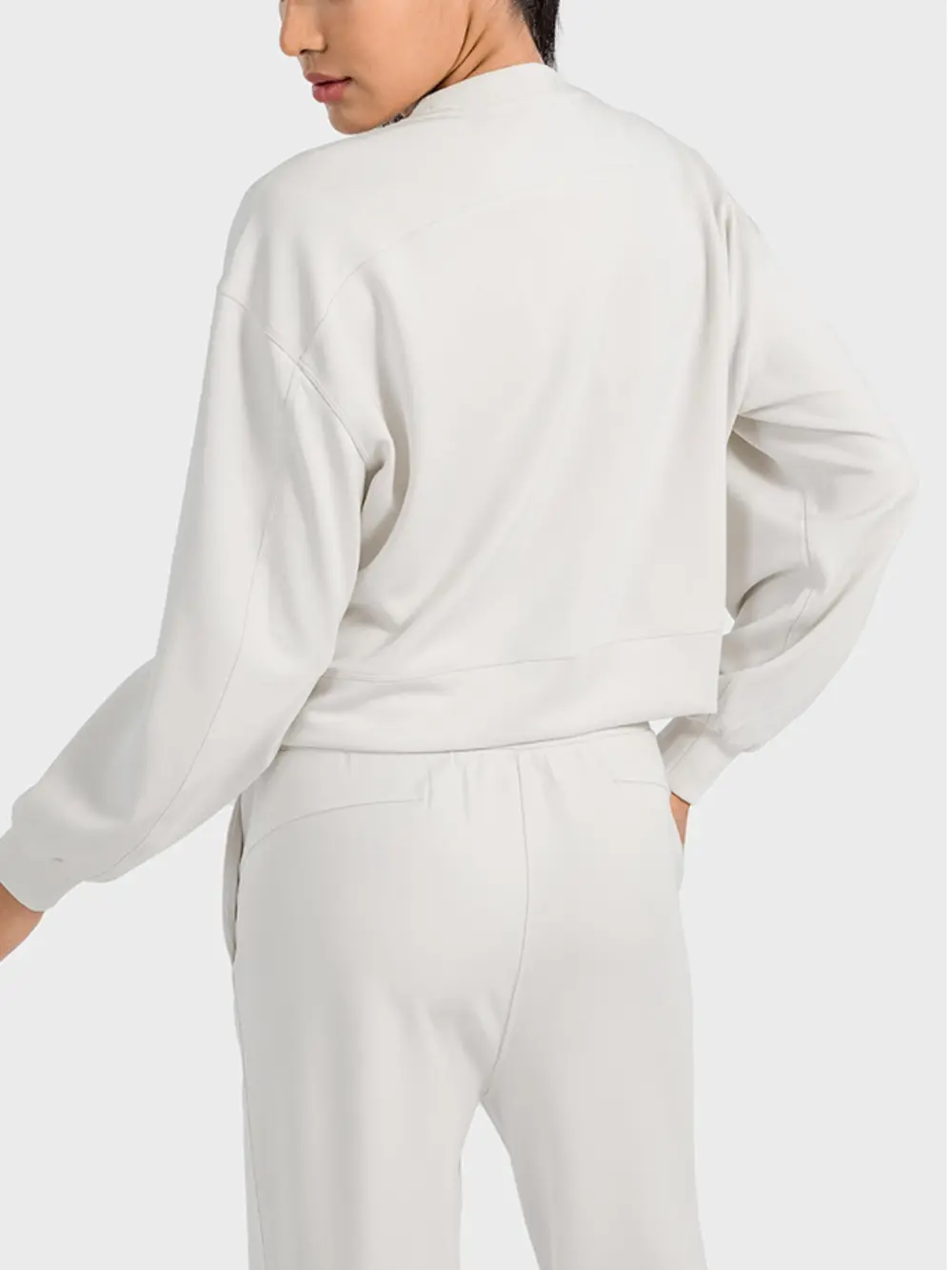 Round Neck Drop Shoulder Sports Top, image 6