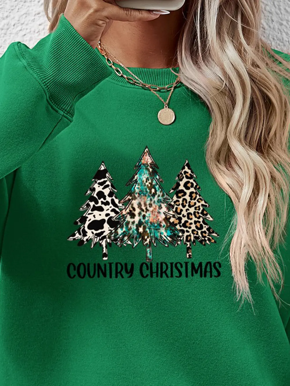 Graphic Round Neck Dropped Shoulder Sweatshirt, image 21