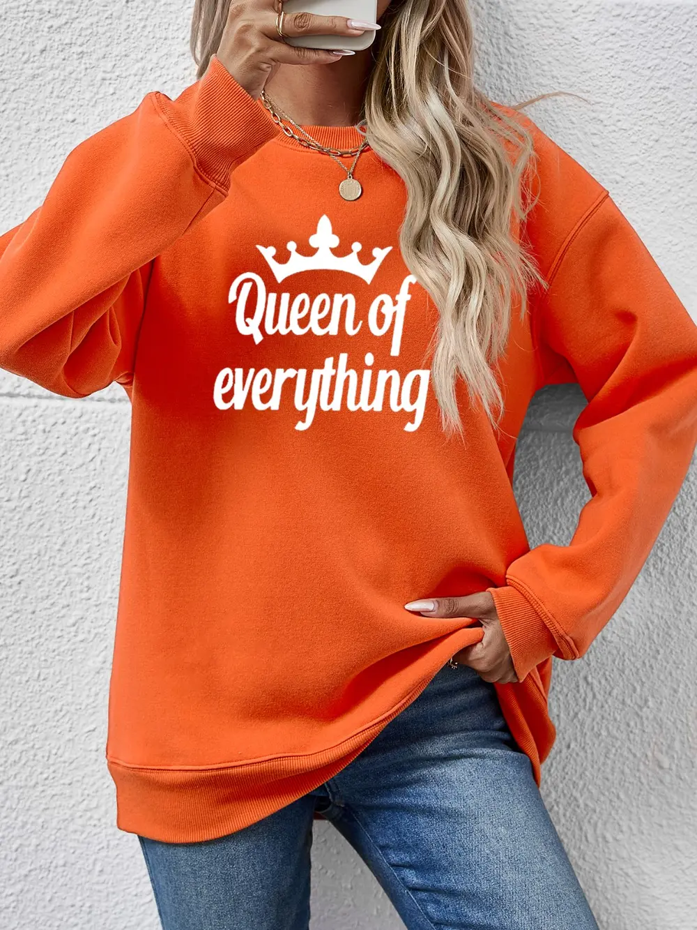 QUEEN OF EVERYTHING Round Neck Sweatshirt, image 23