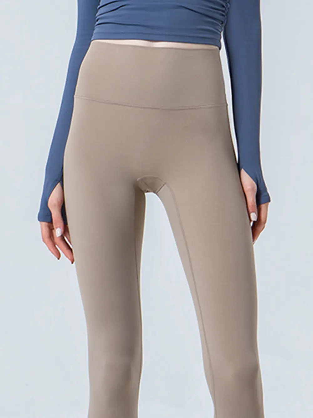 Wide Waistband Cropped Sports Leggings, image 11