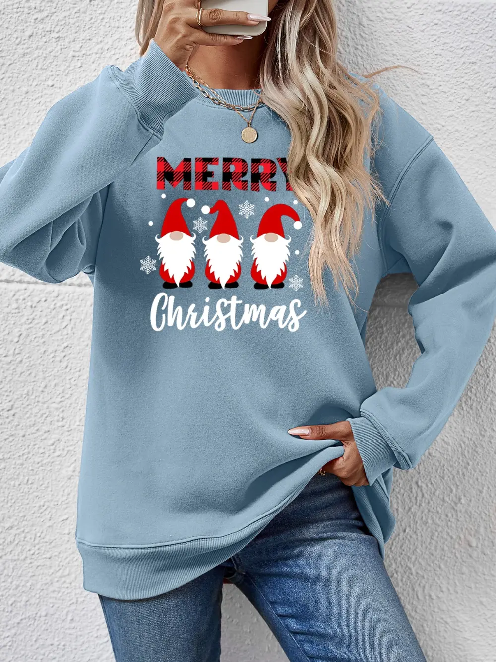 MERRY CHRISTMAS Long Sleeve Sweatshirt, image 16