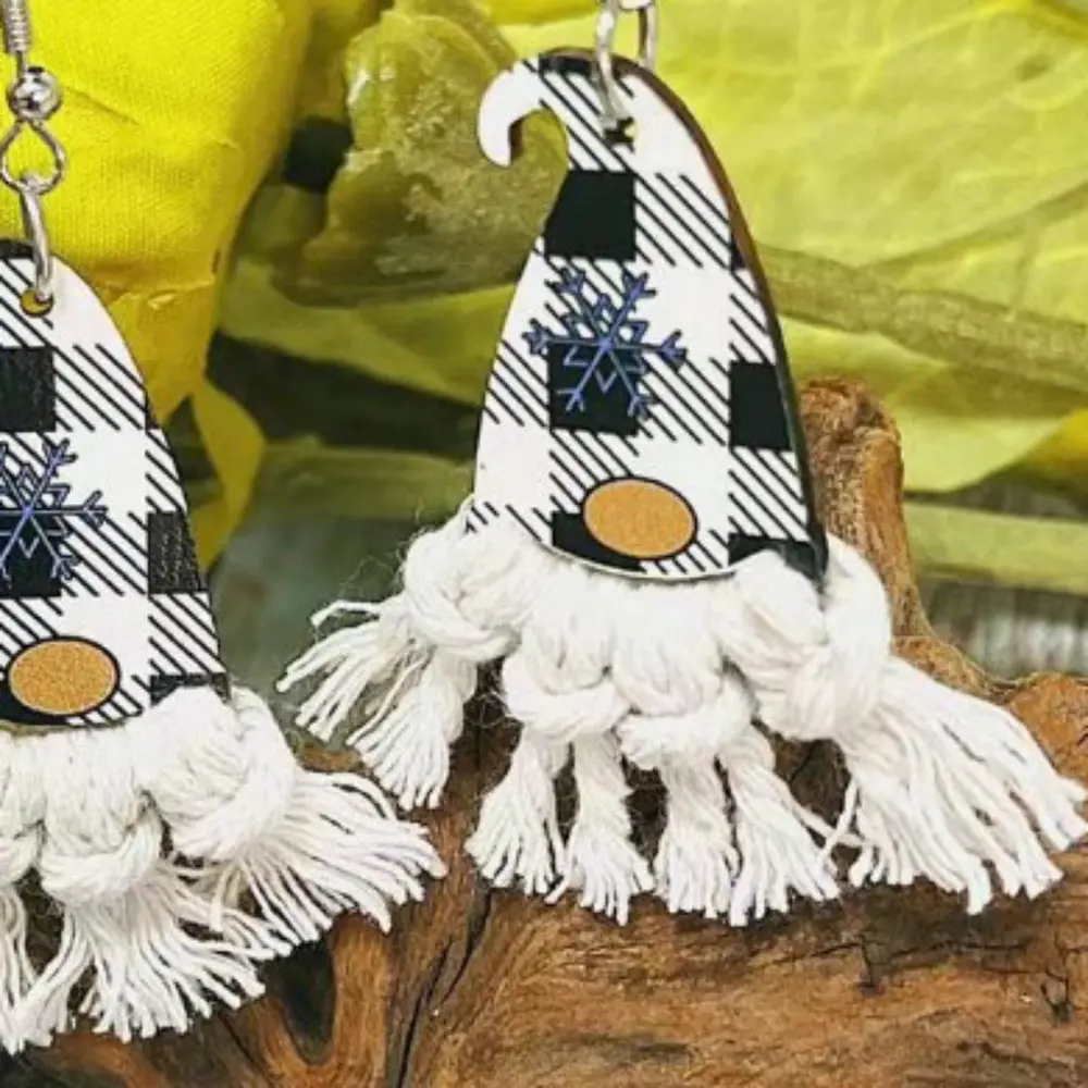 Xylem Pointed Hat Tassel Earrings, image 4