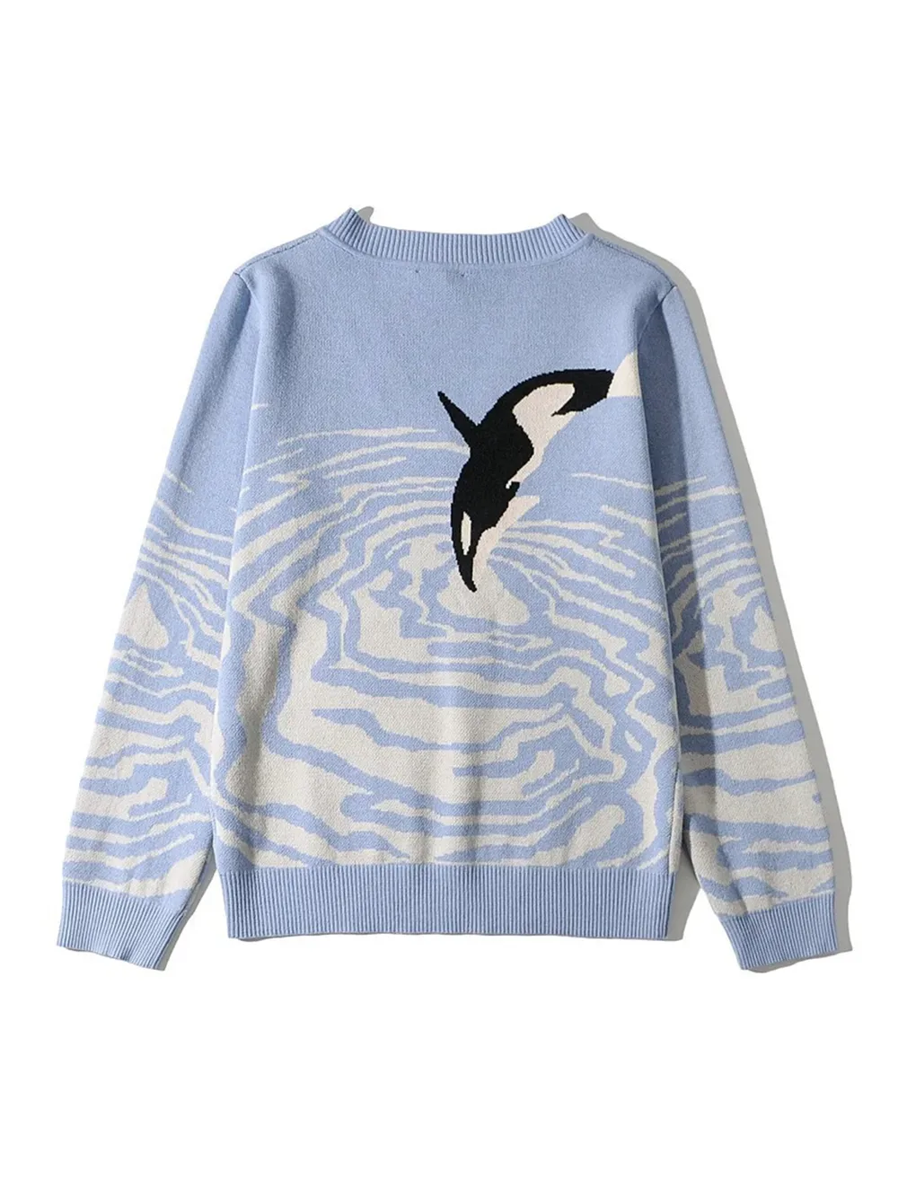 Printed V-Neck Long Sleeve Sweater, image 2
