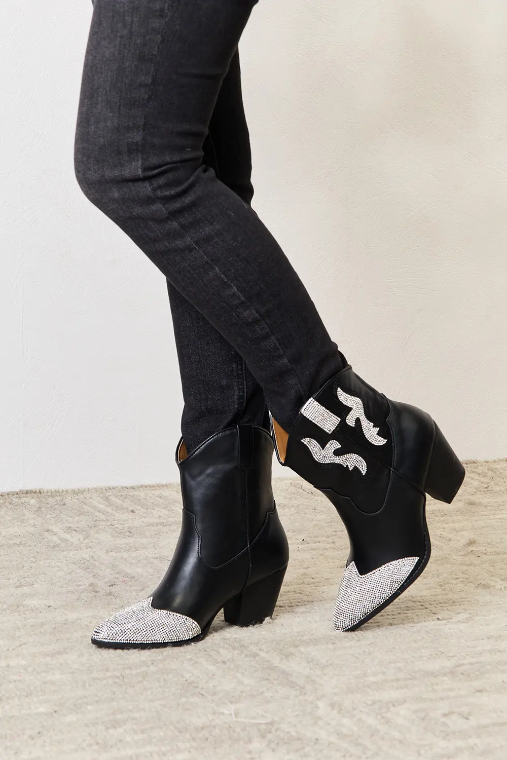 Rhinestone Pointed Boots, image 4