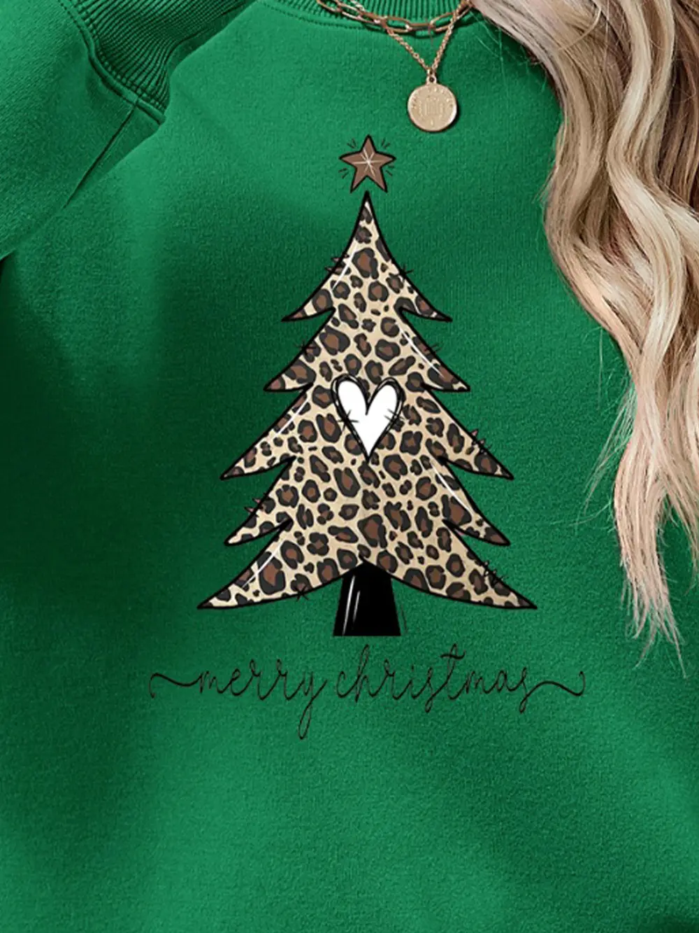 Christmas Tree Graphic Long Sleeve Sweatshirt, image 20