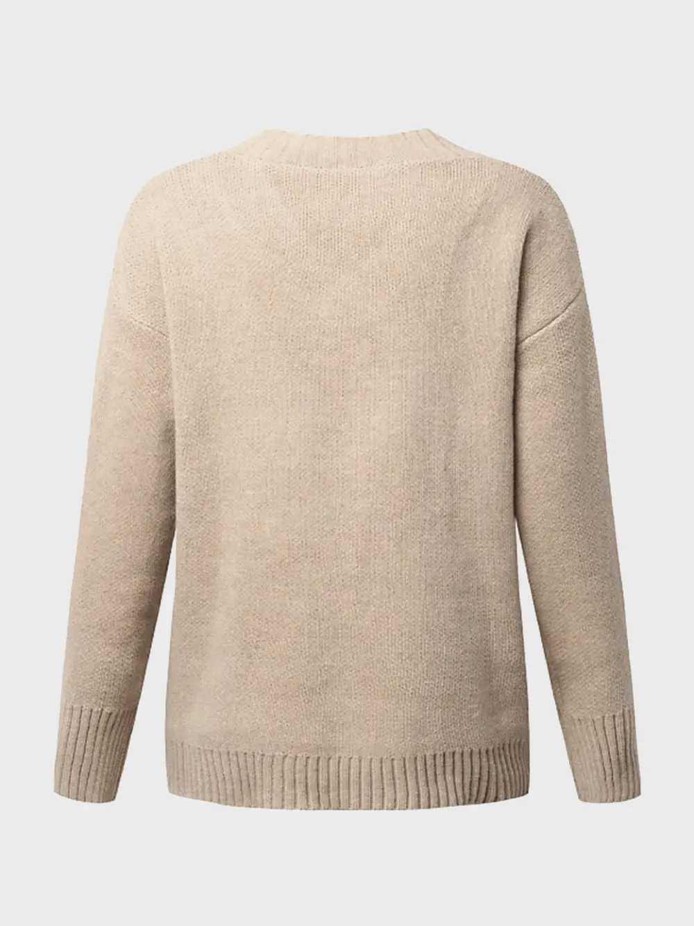 V-Neck Long Sleeve Knit Top, image 11