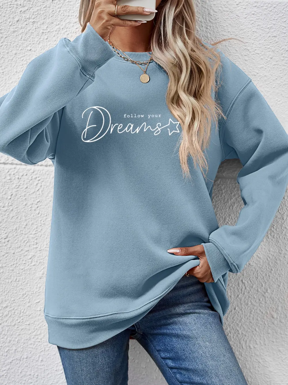 FOLLOW YOUR DREAMS Graphic Sweatshirt, image 14