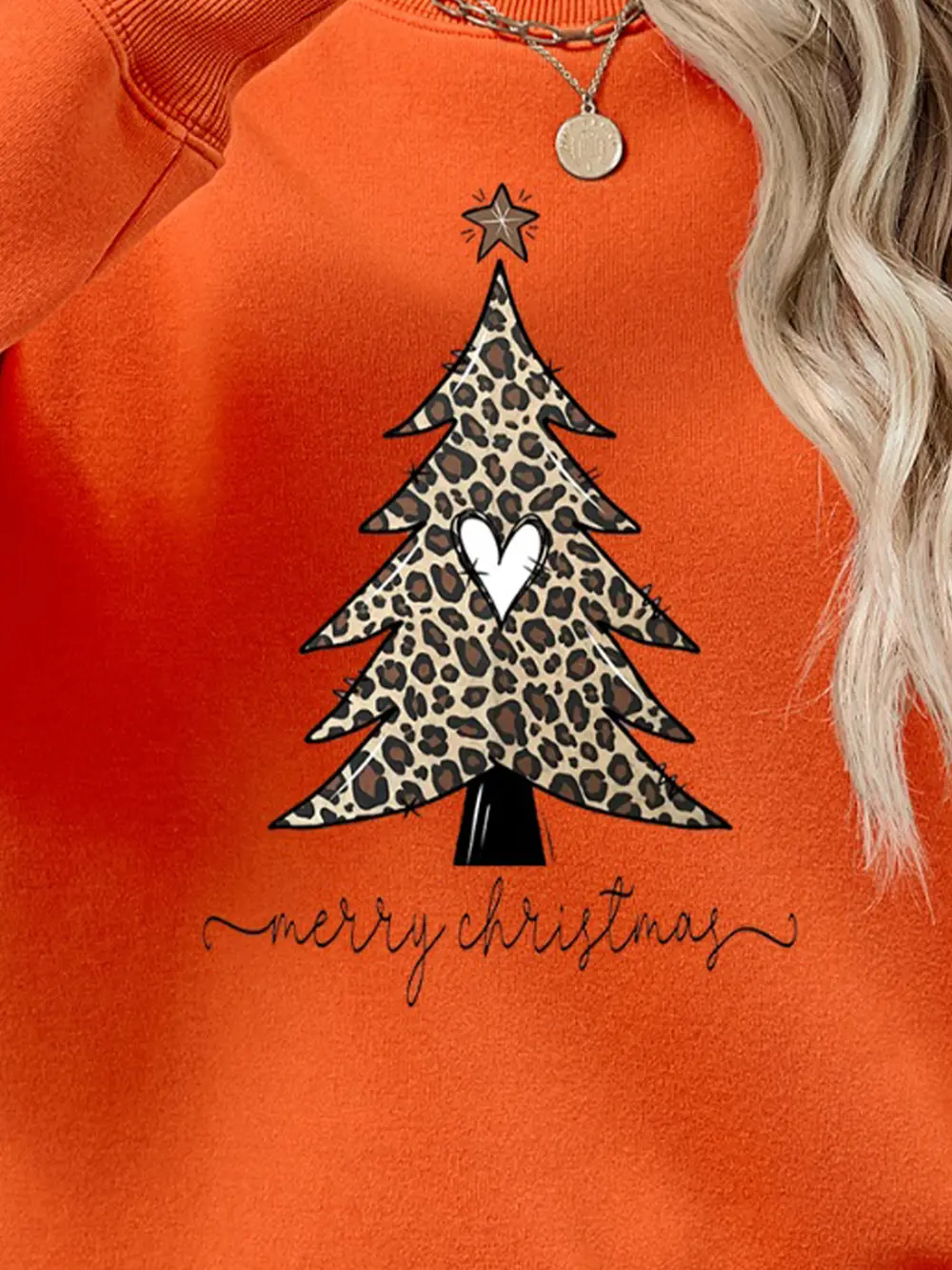 Christmas Tree Graphic Long Sleeve Sweatshirt, image 26