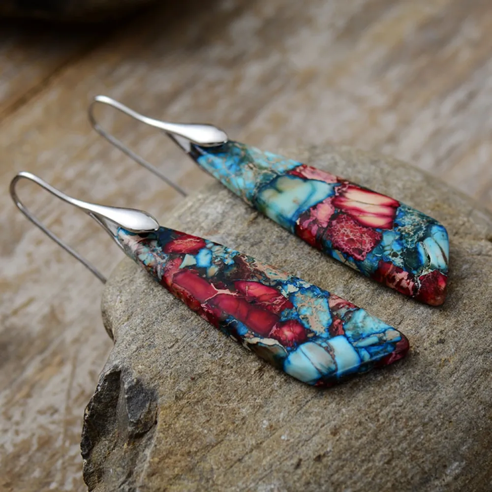 Geometrical Shape Dangle Earrings, image 5