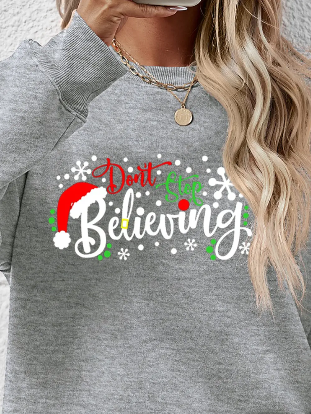 Letter Graphic Long Sleeve Sweatshirt, image 6