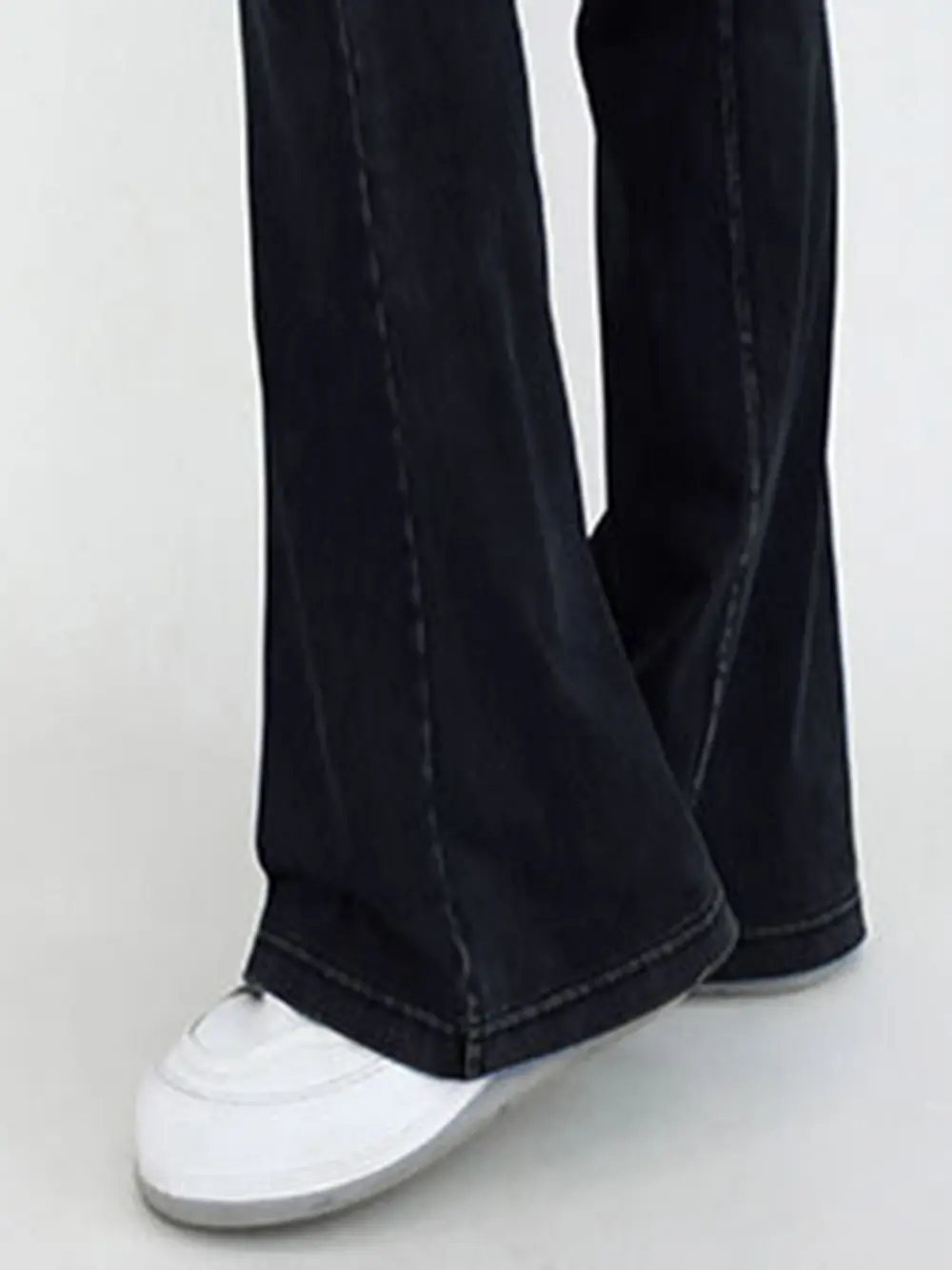 Wide Waistband Bootcut Jeans with Pockets, image 8