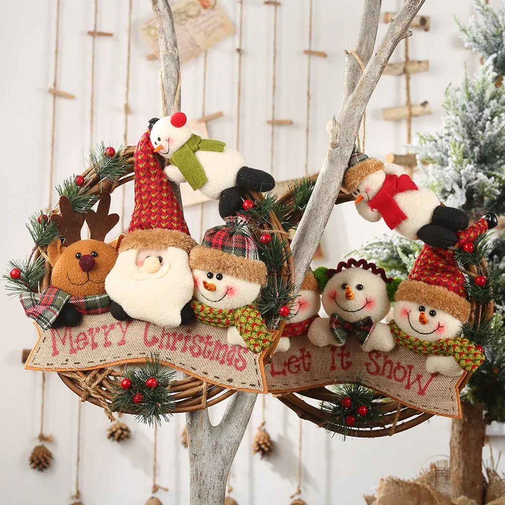 Christmas Doll Wreath Ornament, image 2