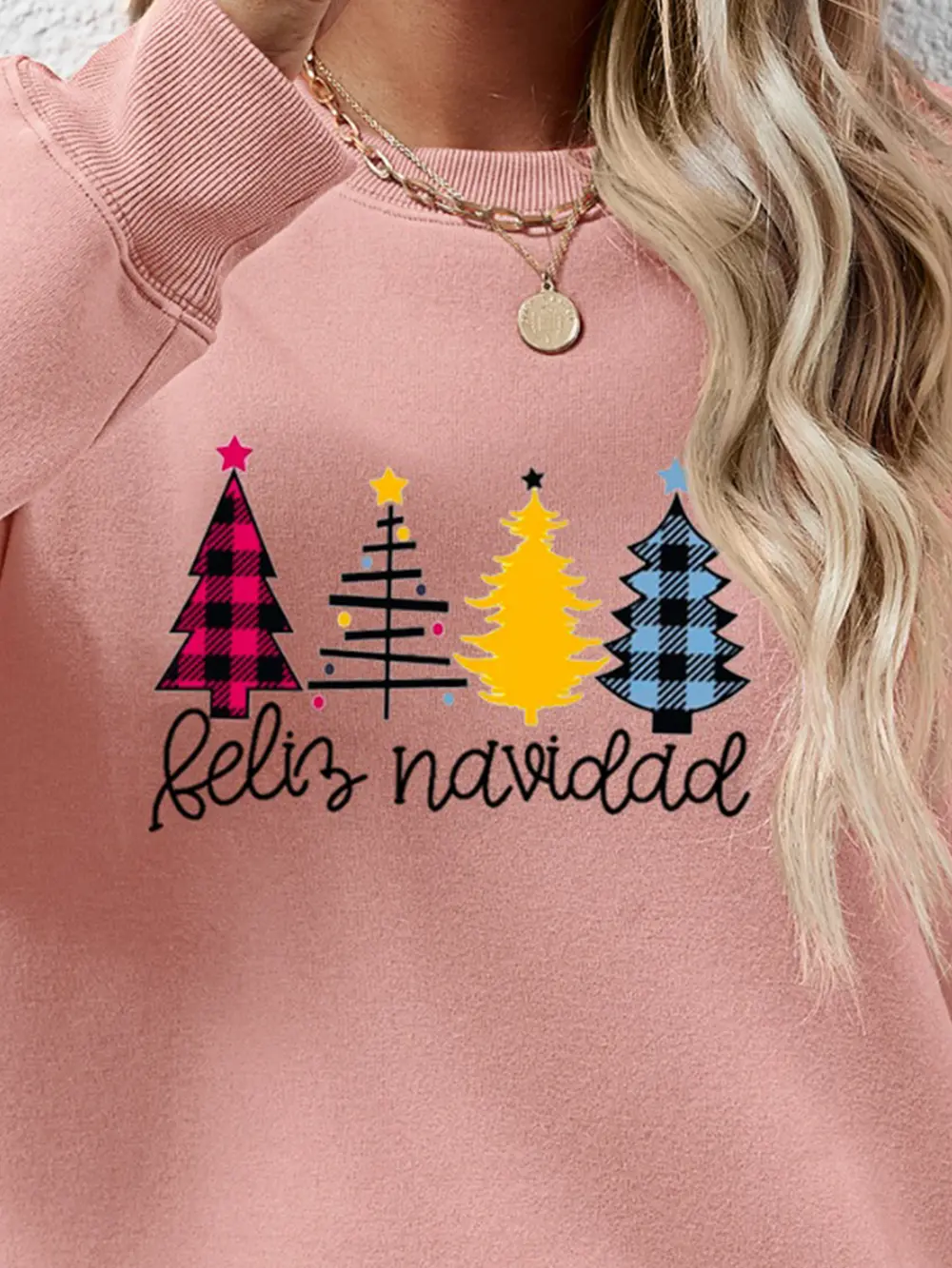Round Neck Graphic Long Sleeve Sweatshirt, image 23
