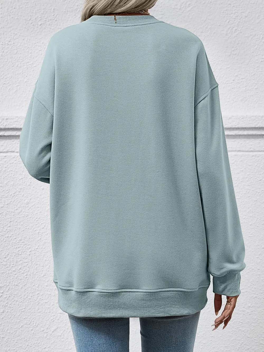Round Neck Long Sleeve Sweatshirt, image 11