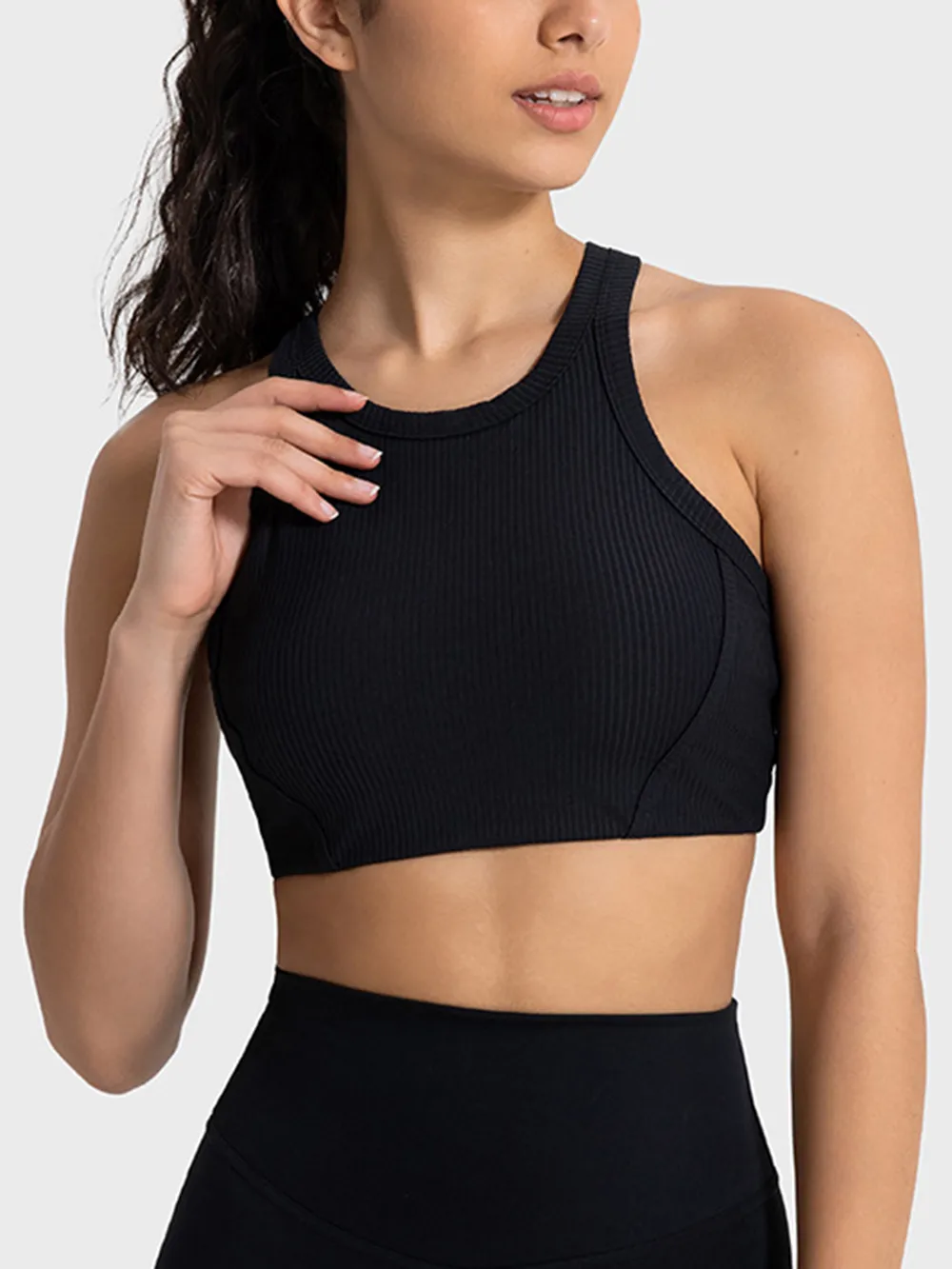 Wide Strap Cropped Sport Tank, image 12