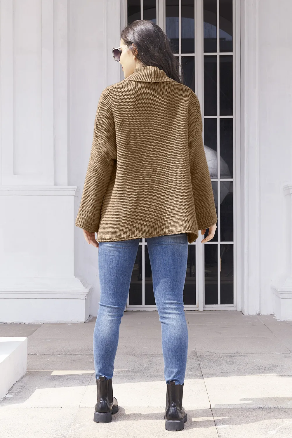 Tied Open Front Long Sleeve Cardigan, image 8