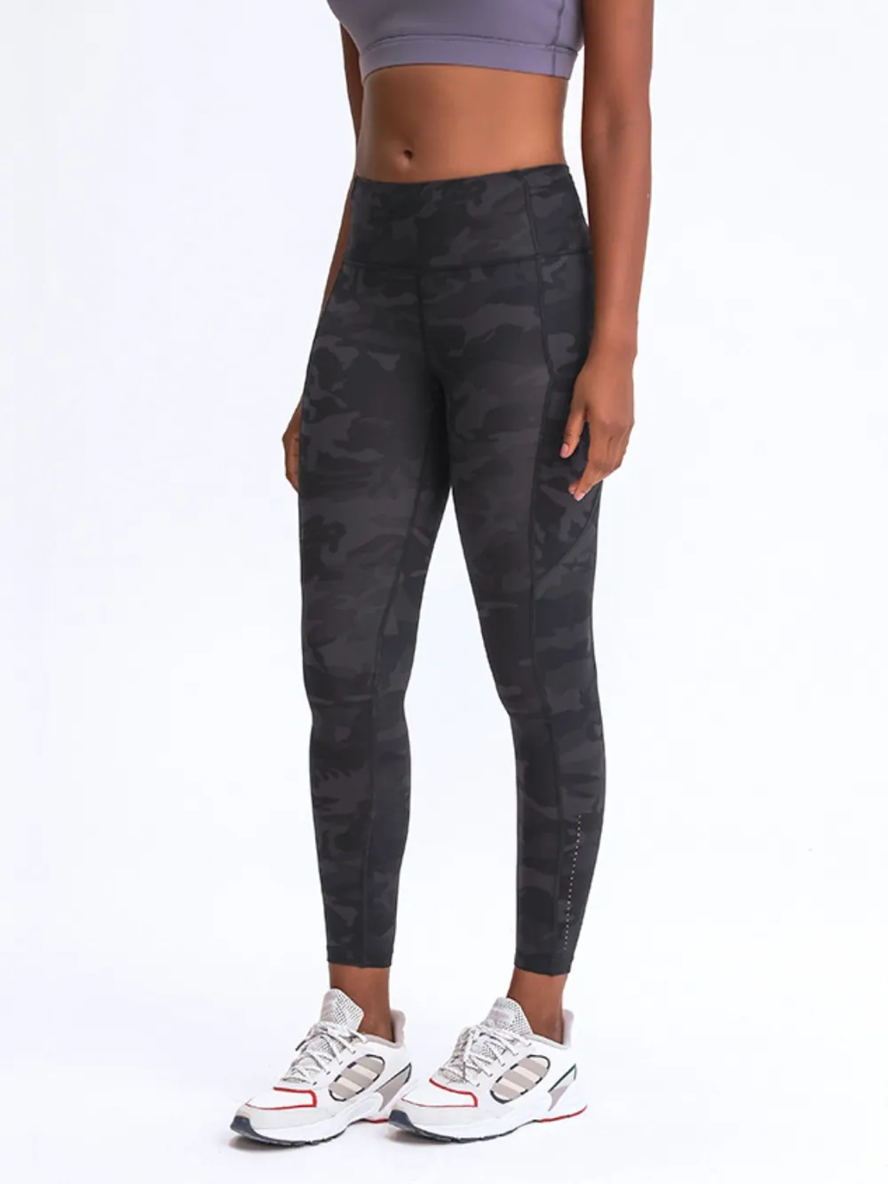 Wide Waistband Leggings with Pockets, image 7