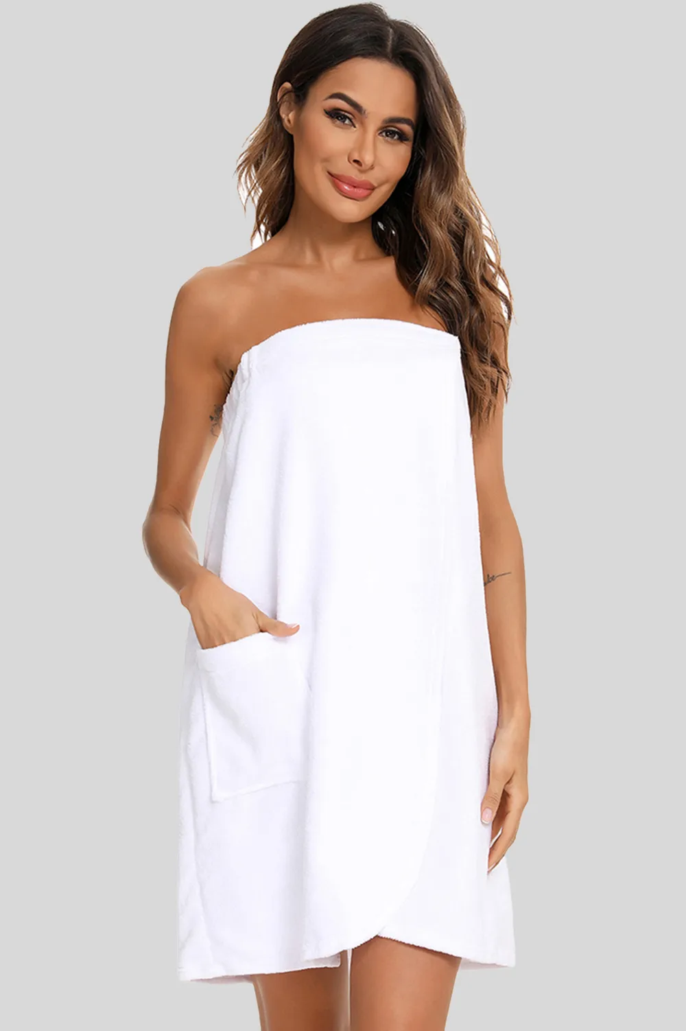 Strapless Robe with pocket, image 8