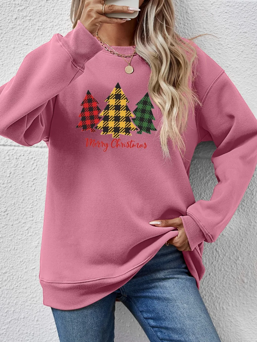 MERRY CHRISTMAS Dropped Shoulder Sweatshirt, image 11