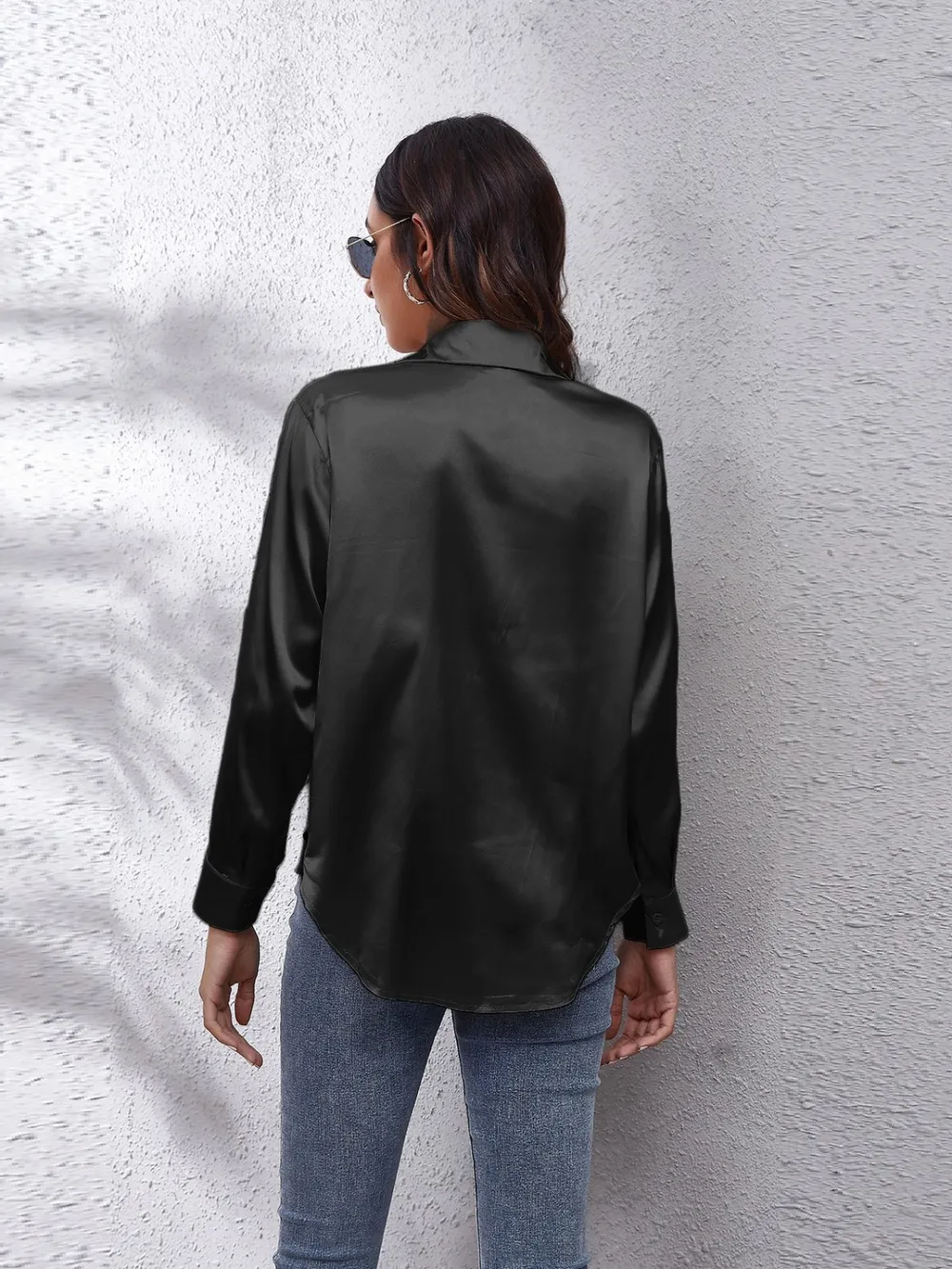 Button Up Collared Neck Long Sleeve Shirt, image 15