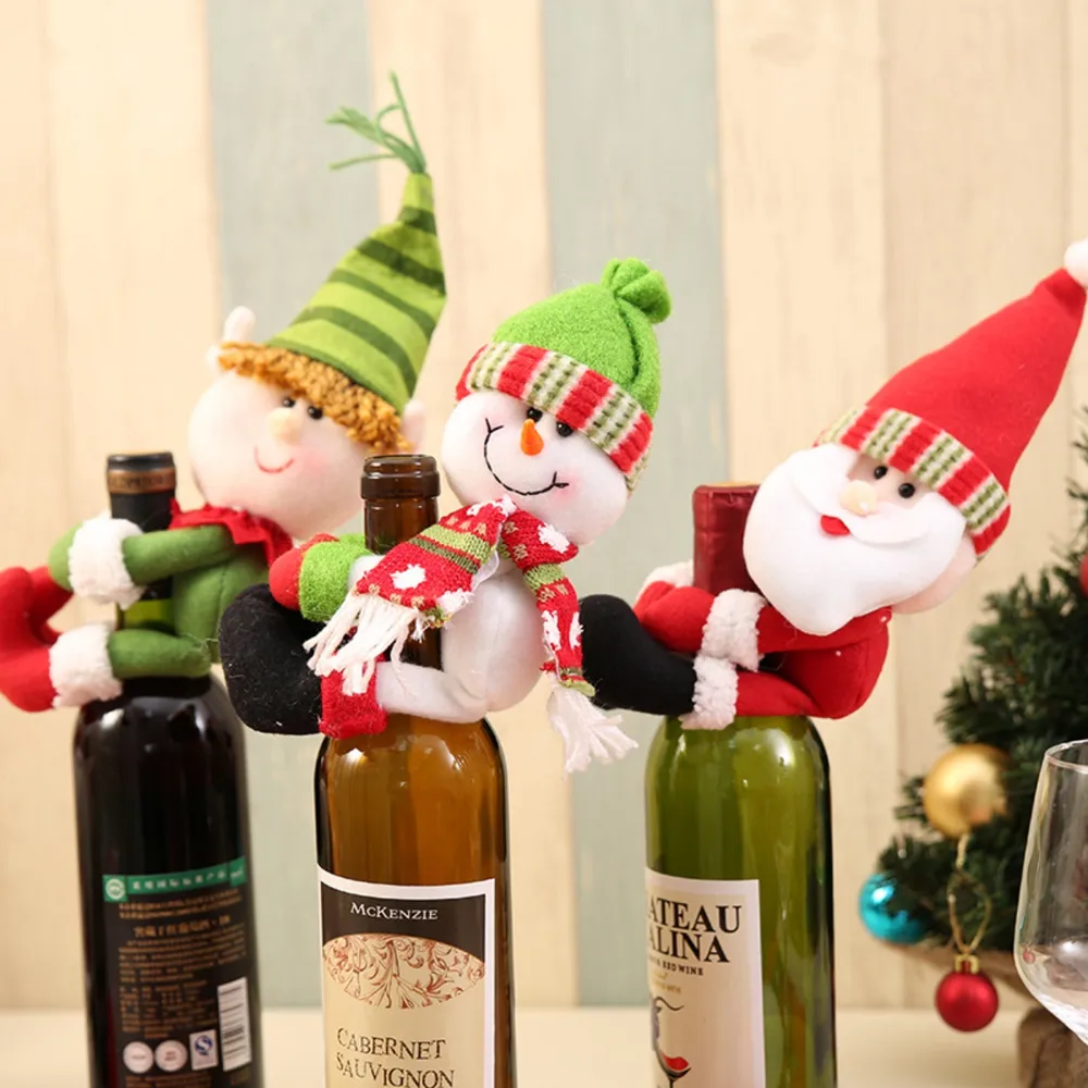 Christmas Gnome Wine Bottle Decoration, image 2