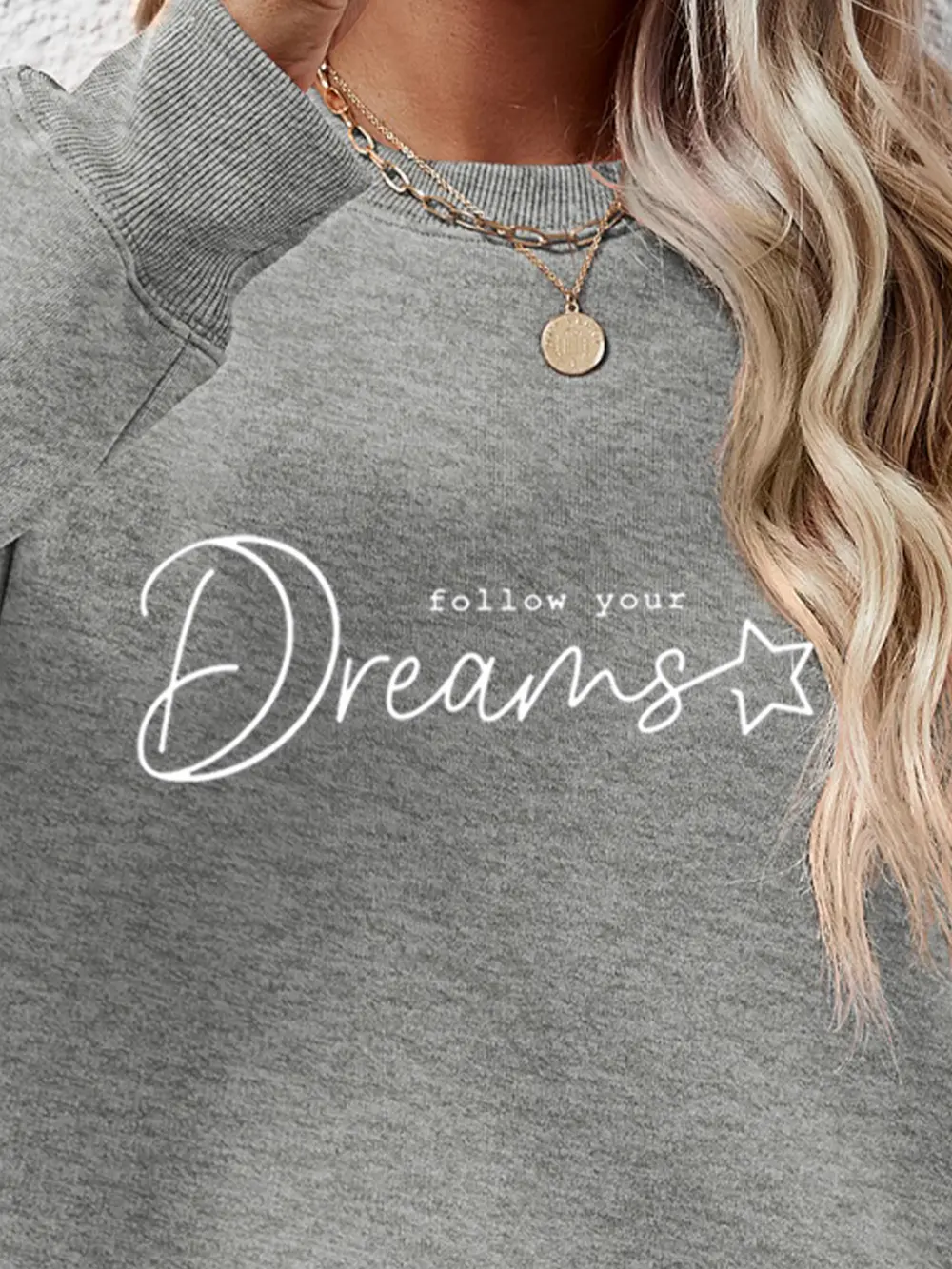 FOLLOW YOUR DREAMS Graphic Sweatshirt, image 4