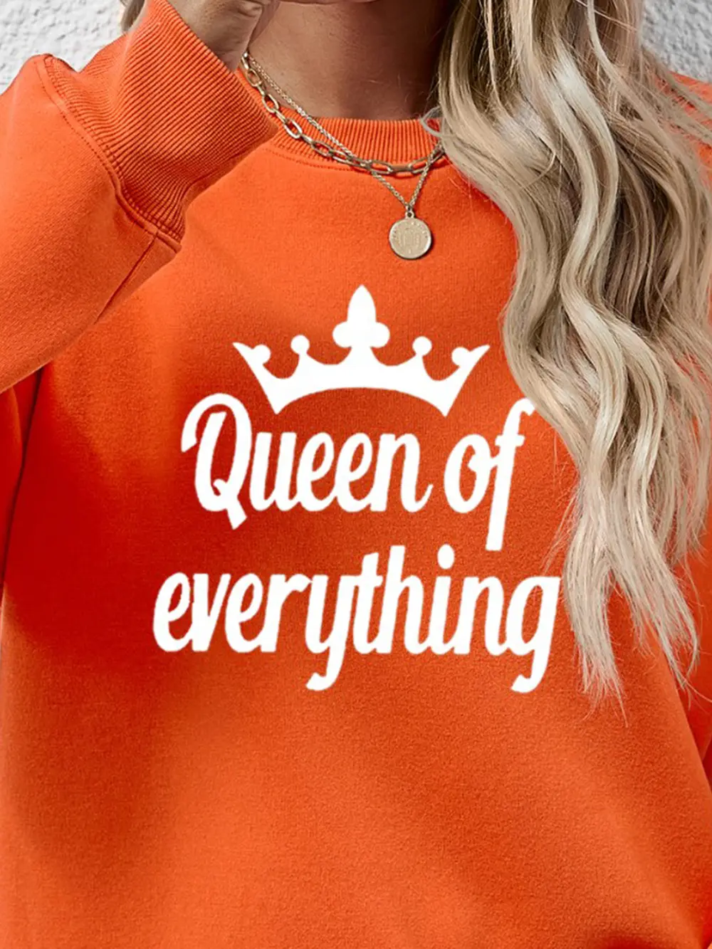 QUEEN OF EVERYTHING Round Neck Sweatshirt, image 24