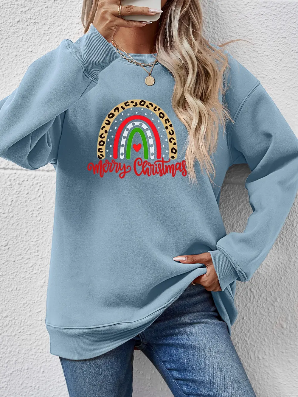 MERRY CHRISTMAS Graphic Sweatshirt, image 8