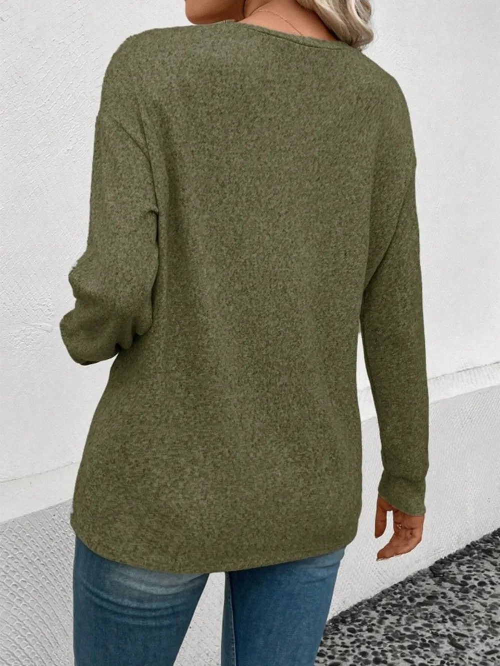 Round Neck Long Sleeve T-Shirt, image 9
